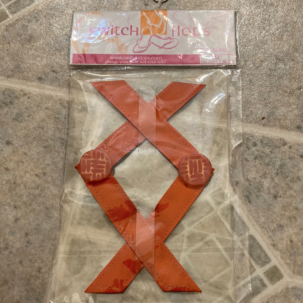 Lindsay Phillips Interchangeable Shoe SWITCH FLOPS
 Shari orange